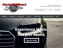 Tablet Screenshot of factorydirectcaraudio.com